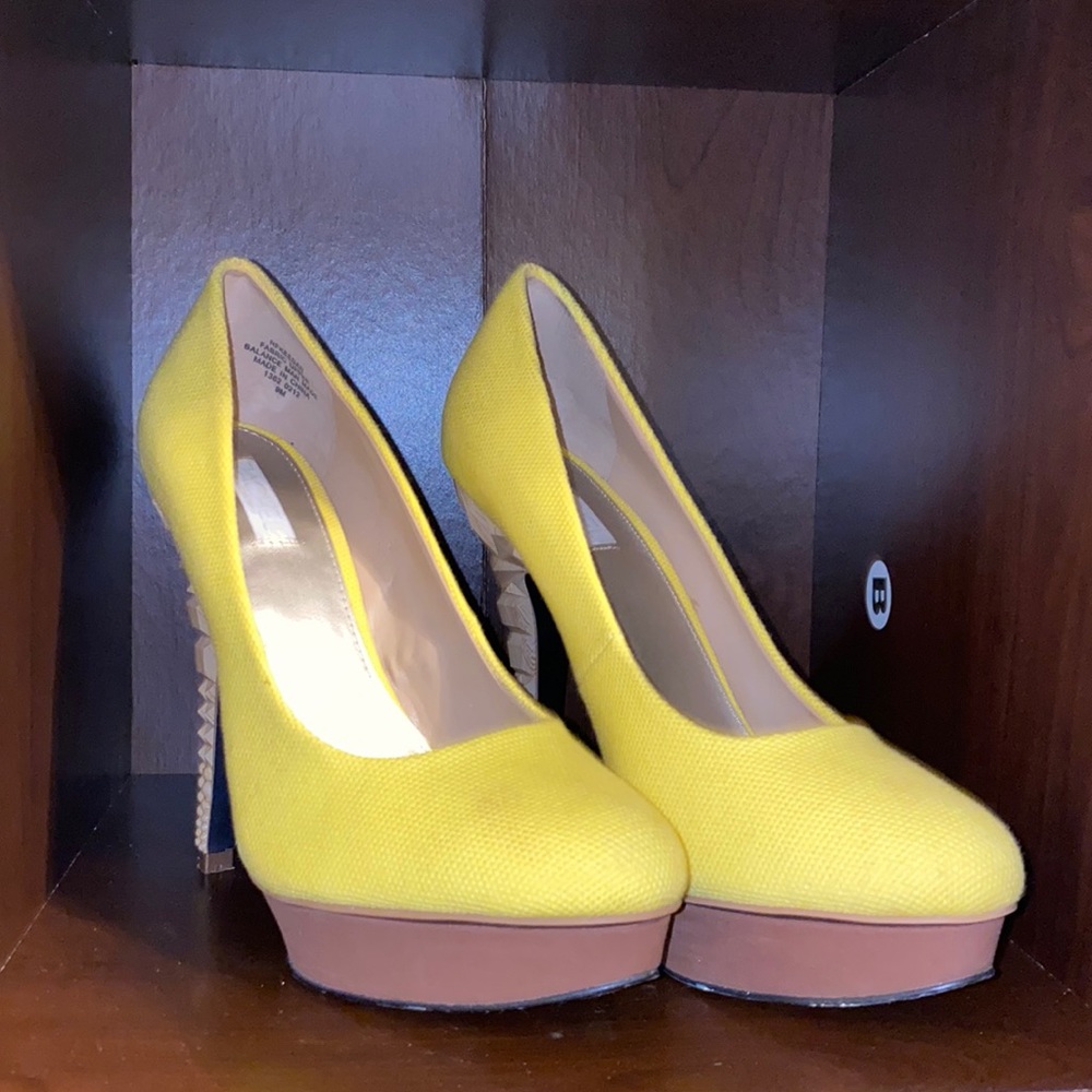 Rachel Roy yellow platform KEEDAN